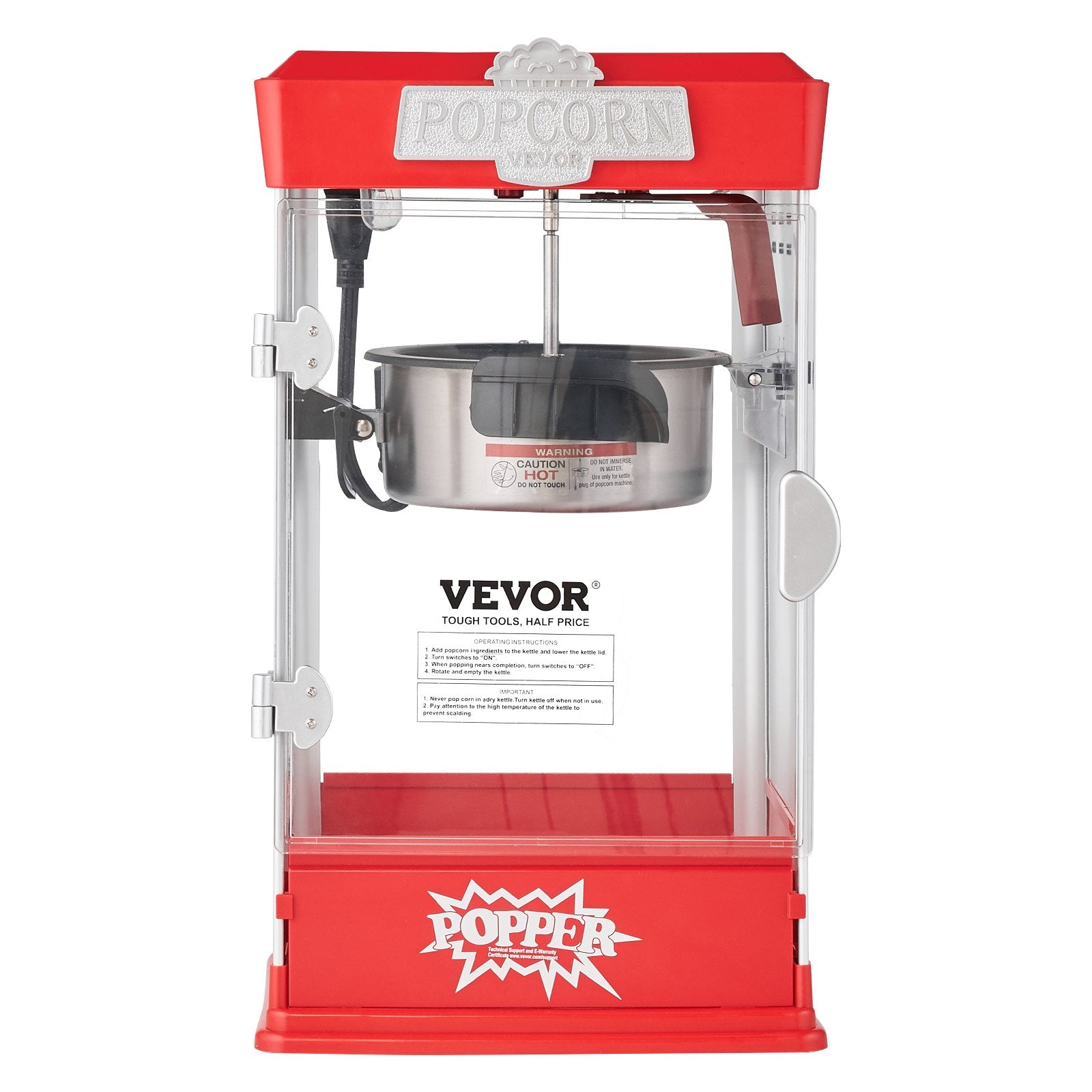 Popcorn gaminimo aparatas VEVOR 6077, 480W