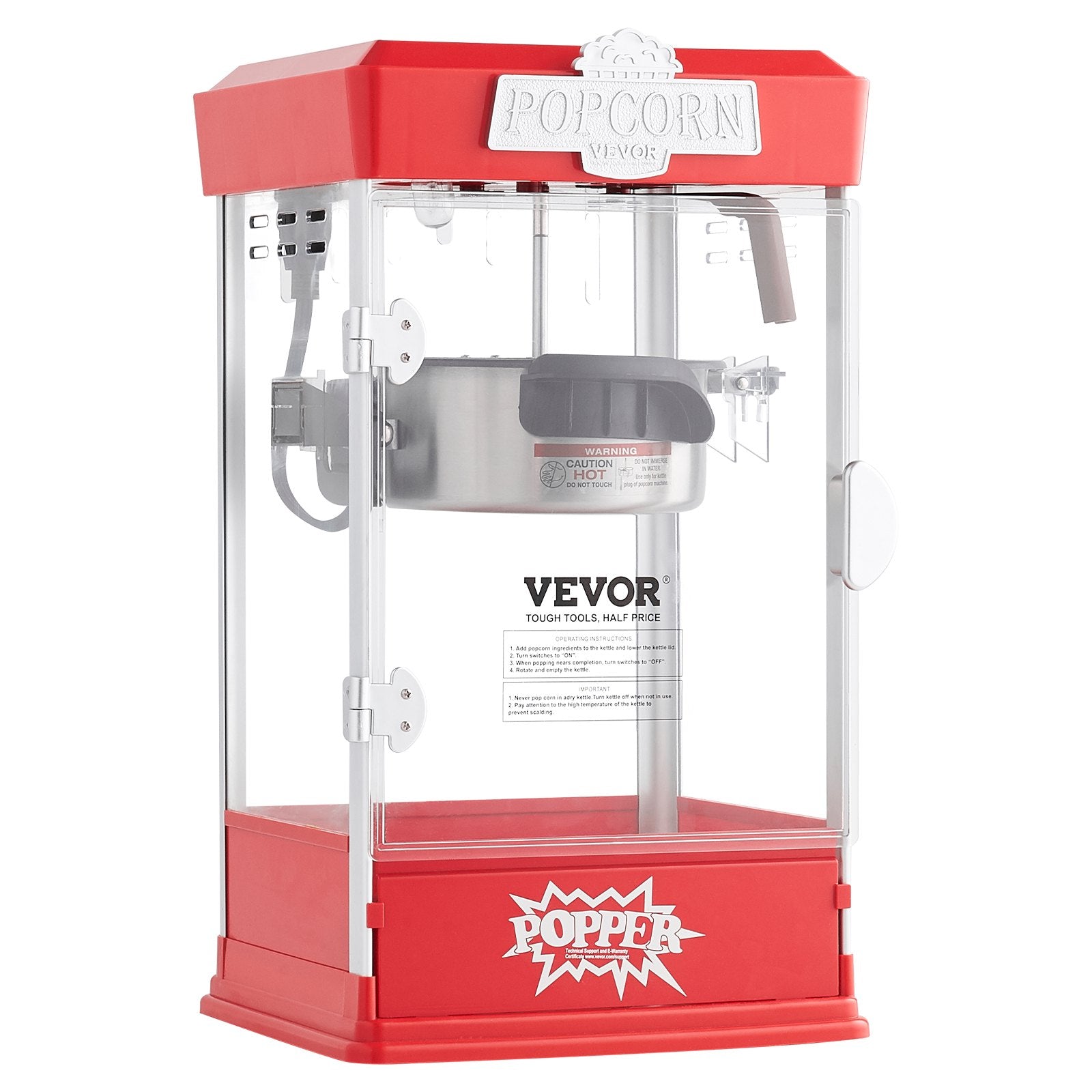 Popcorn gaminimo aparatas VEVOR 6077, 480W