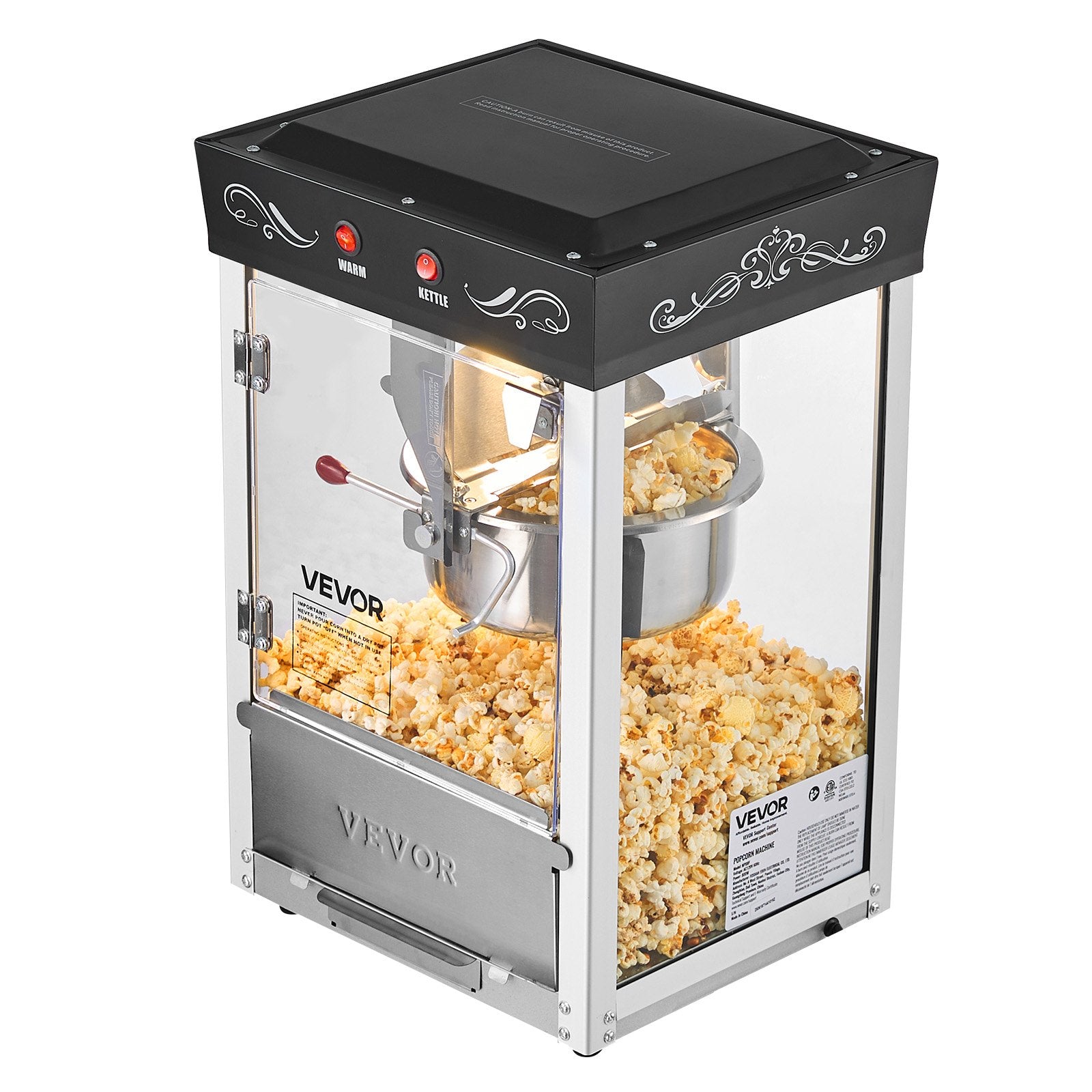 Popkorno gaminimo aparatas VEVOR NP08T, 800 W