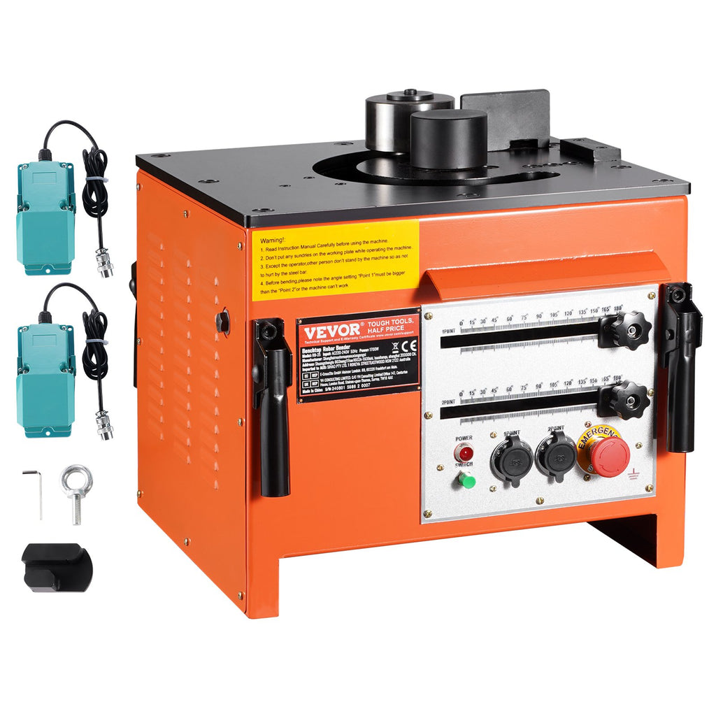 Elektrinės armatūros lankstymo staklės VEVOR RB-25, 1700 W