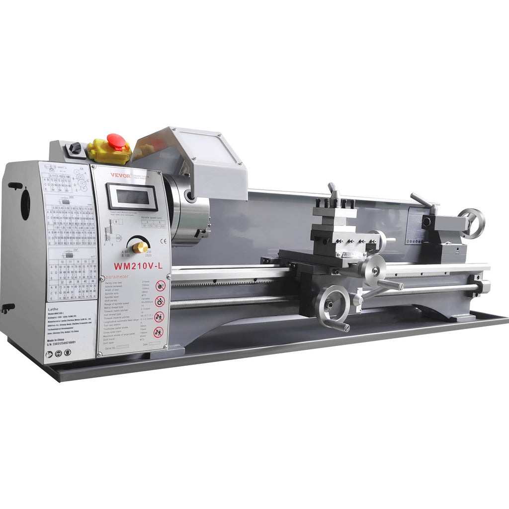 Metalo tekinimo staklės VEVOR WM210V-L, 750W