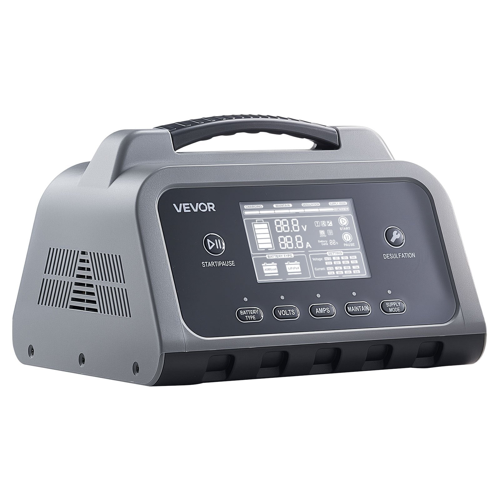 Išmanusis akumuliatorių įkroviklis VEVOR XFH-SS03, 20A, 6V/12V/24V