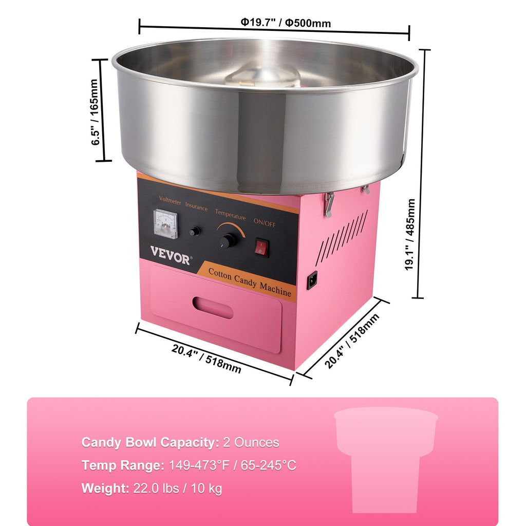 Cukraus vatos gaminimo aparatas VEVOR MHTJJPZY01, 1000 W