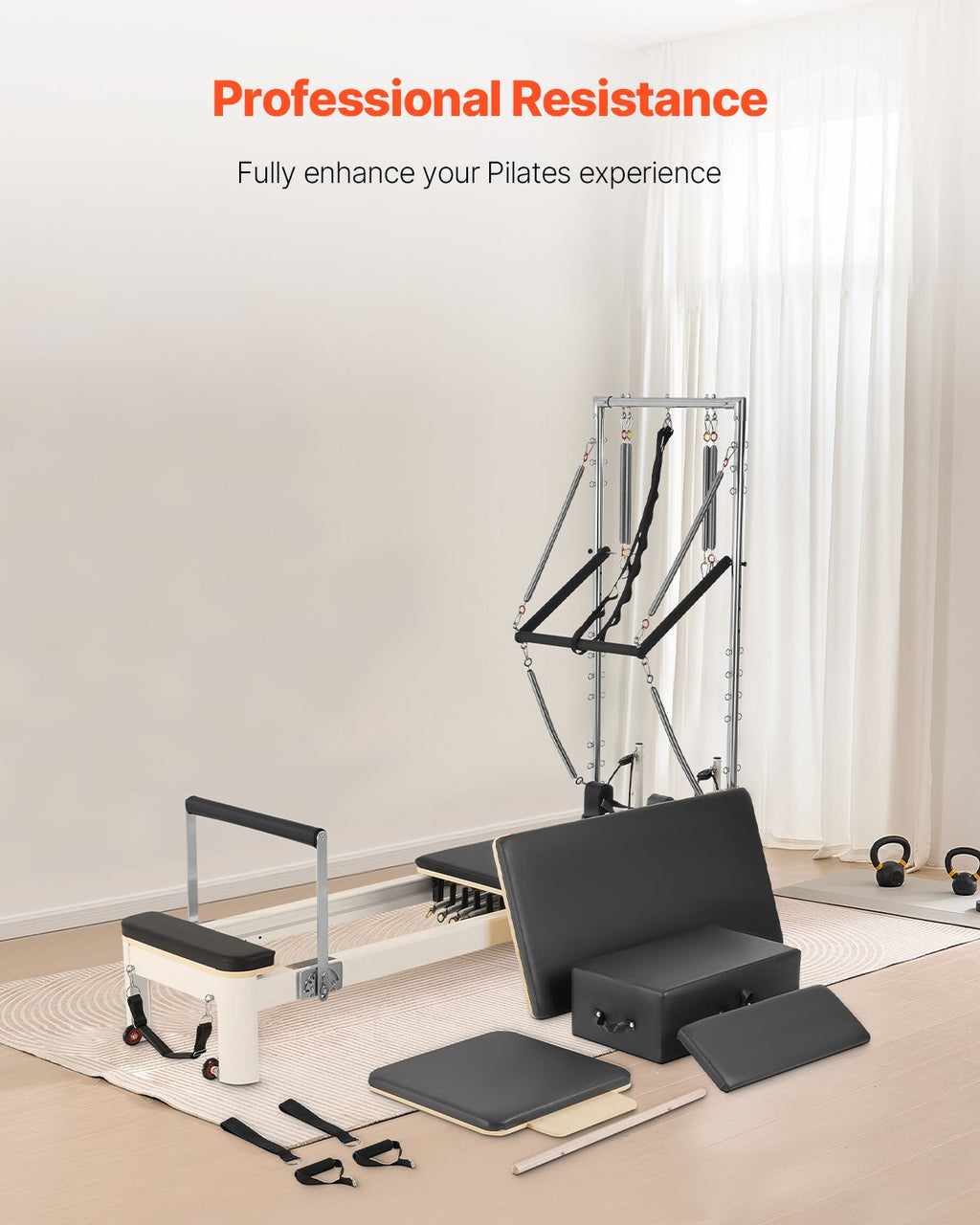 Pilateso treniruoklis VEVOR F6001S-B, iki 181 kg apkrova