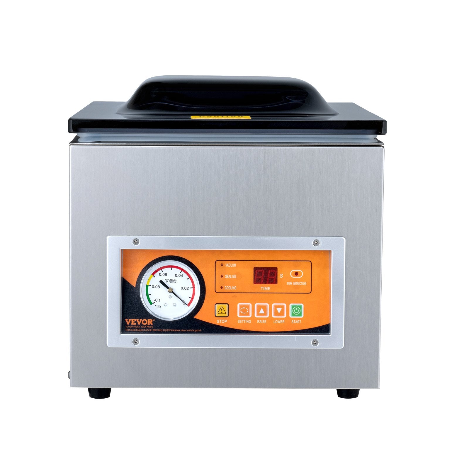 Kamerinis vakuuminis pakavimo aparatas VEVOR DZ-260S-V2, 260 W