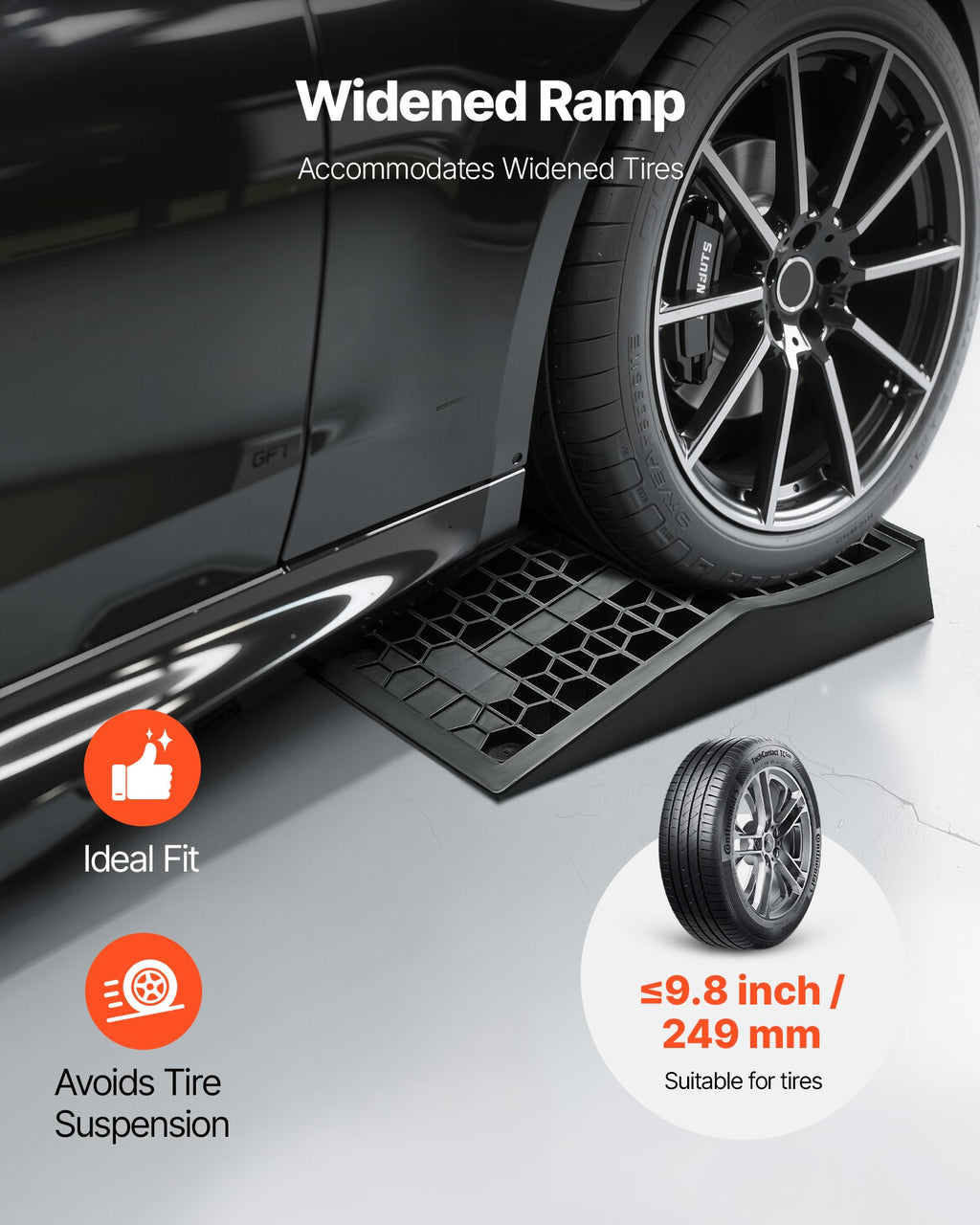 Automobilio užvažiavimo rampos VEVOR TS265, 9072 kg keliamoji galia