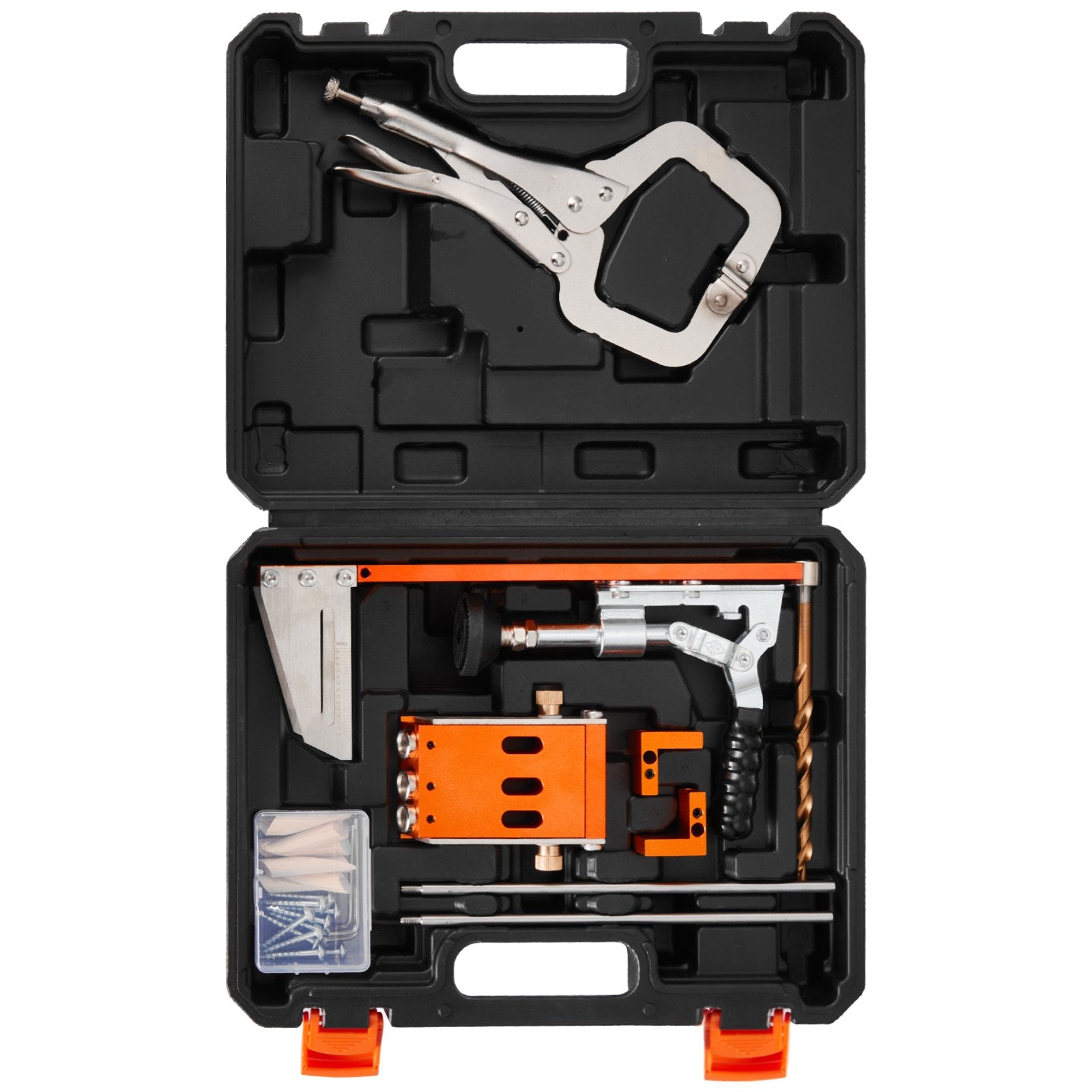 Skylių gręžimo šablonas VEVOR XK2-2505, 12,7–38,1 mm reguliuojamas gylis