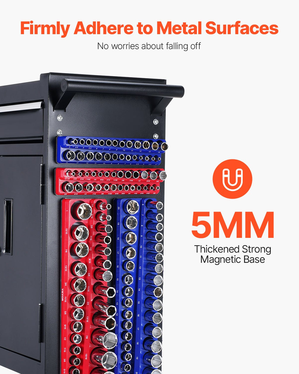 Magnetinis galvučių laikiklių rinkinys VEVOR QJ7333-4pc, 4 vnt.
