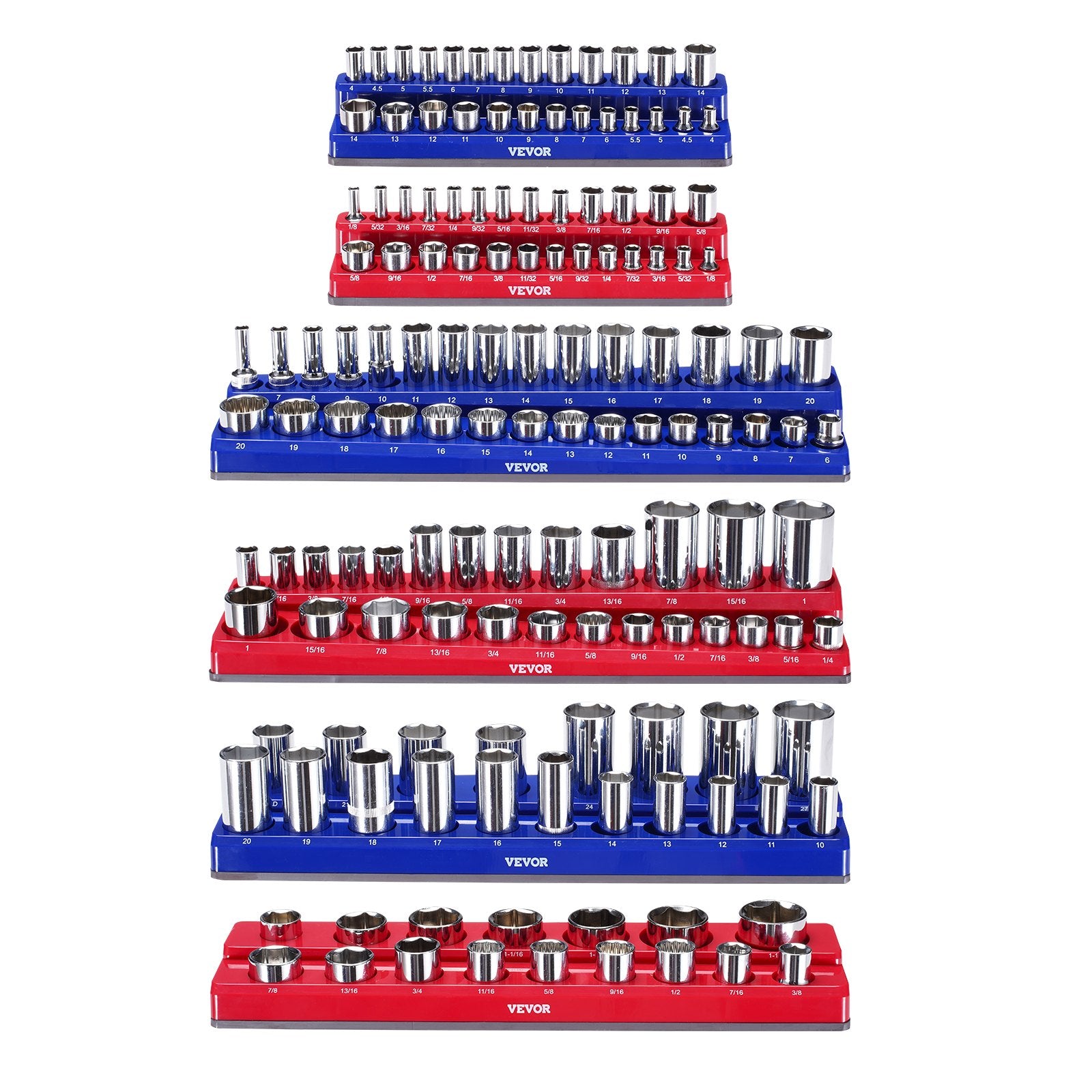 Magnetinių galvučių laikiklių rinkinys VEVOR QJ7333-6pc, 6 dalių