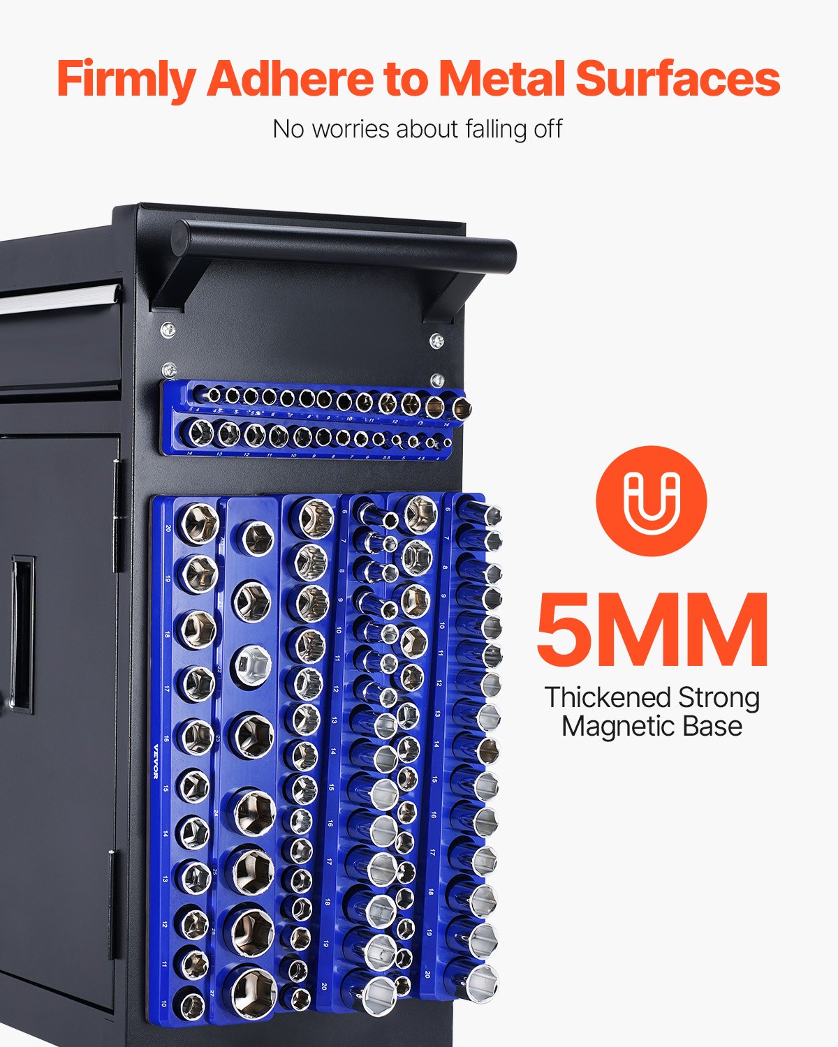 Magnetinis galvučių laikiklių rinkinys VEVOR QJ7333-8pc, 8 dalių