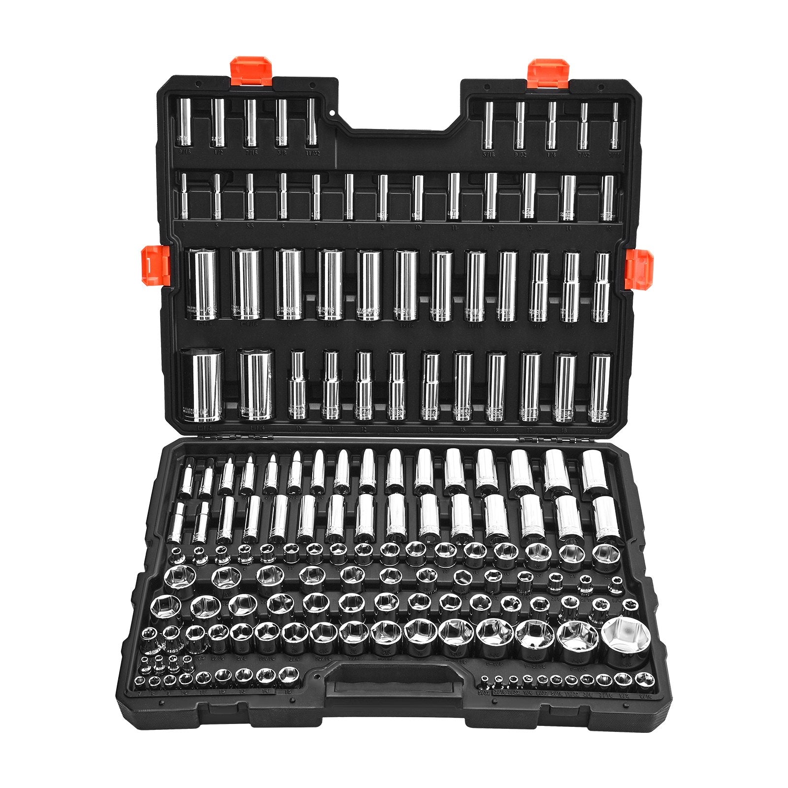 Galvučių raktų rinkinys VEVOR XL3272, 163 dalių