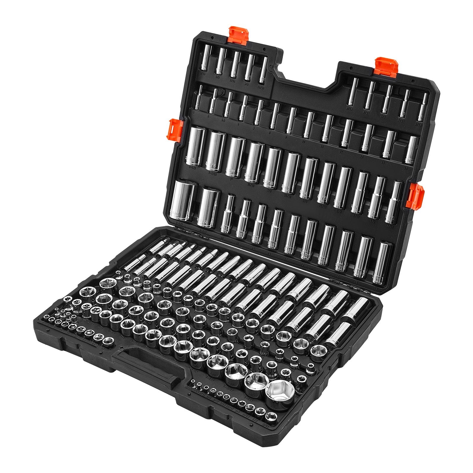 Galvučių raktų rinkinys VEVOR XL3272, 163 dalių