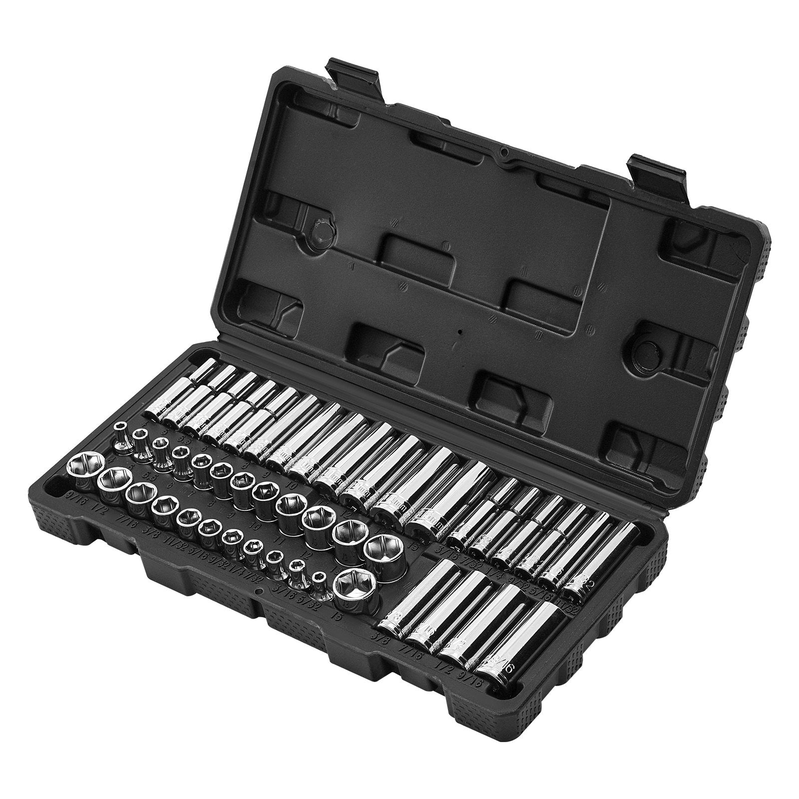 Galvučių raktų rinkinys VEVOR XL3274, 46 dalių