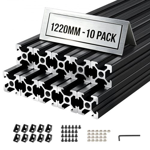 Aliuminio profilis VEVOR 2020T-122-10-H, 1220 mm, 10 vnt.