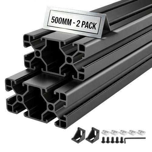 Aliuminio profilis VEVOR 4080, 500 mm, 2 vnt.