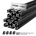 Aliuminio profilis VEVOR 4040T-200-4-H, 2000 mm, 4 vnt.