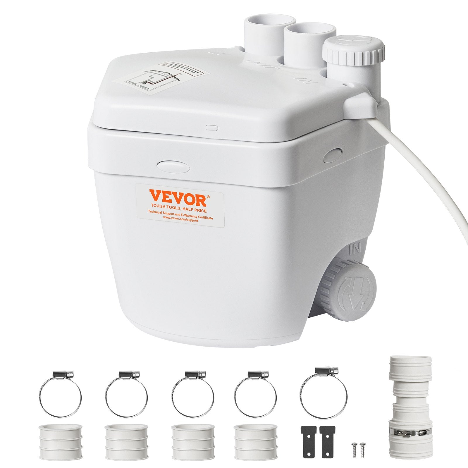 Praustuvo nuotekų siurblys VEVOR FLO500-RD, 200 W