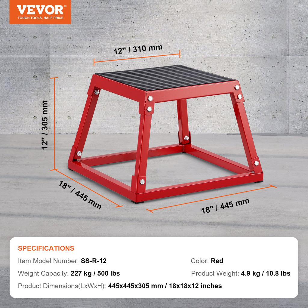 Pliometrinė šuolių platforma VEVOR SS-R-12, 30 cm aukščio