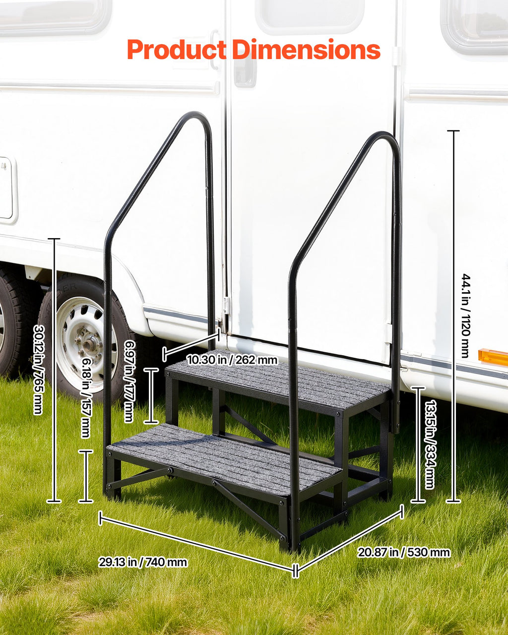 RV laipteliai VEVOR HXTJSFT-2, 300 kg keliamoji galia