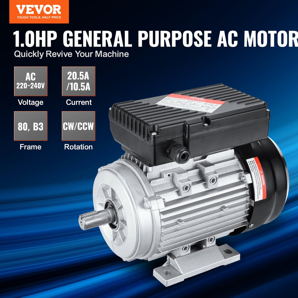 Elektrinis variklis VEVOR ML80-4-0.75kW-B3, 0,75 kW