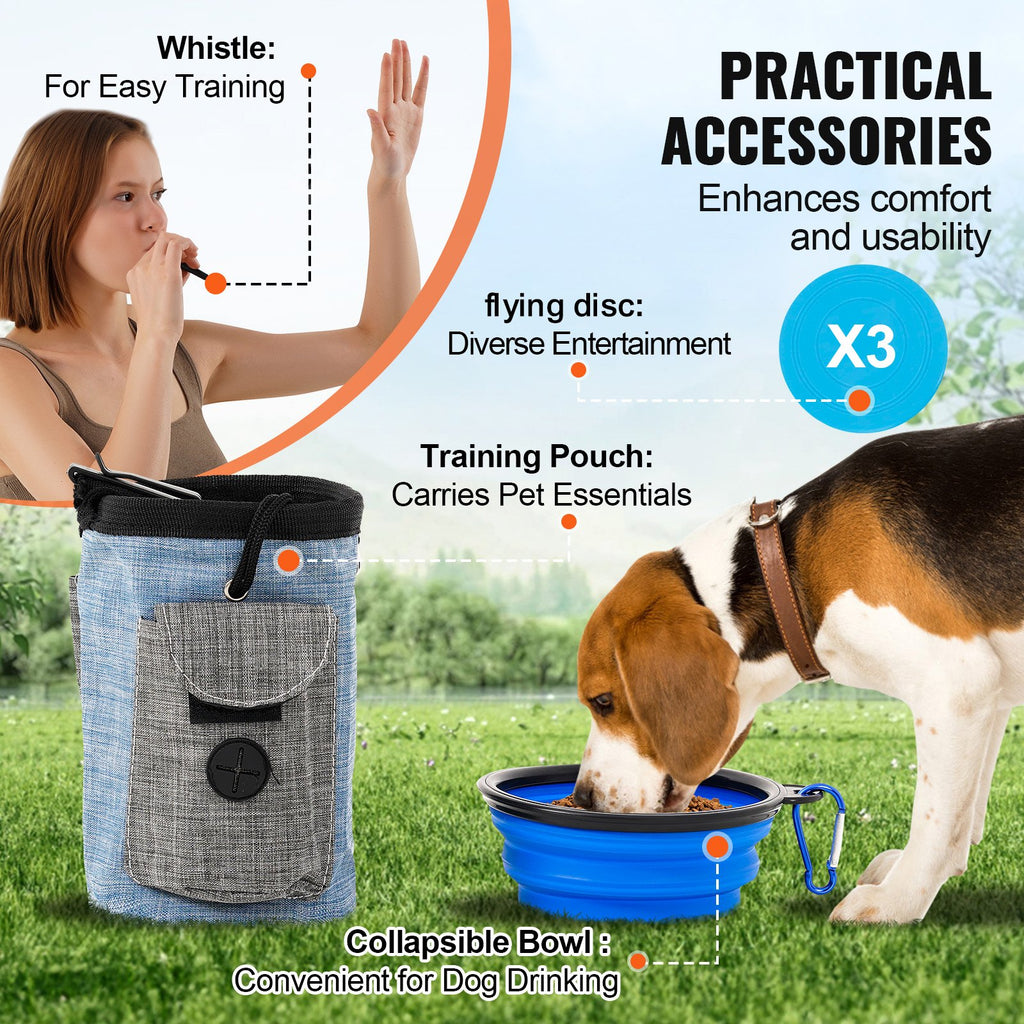 Šunų vikrumo treniruočių rinkinys VEVOR HC-ZAG04, 7 dalių