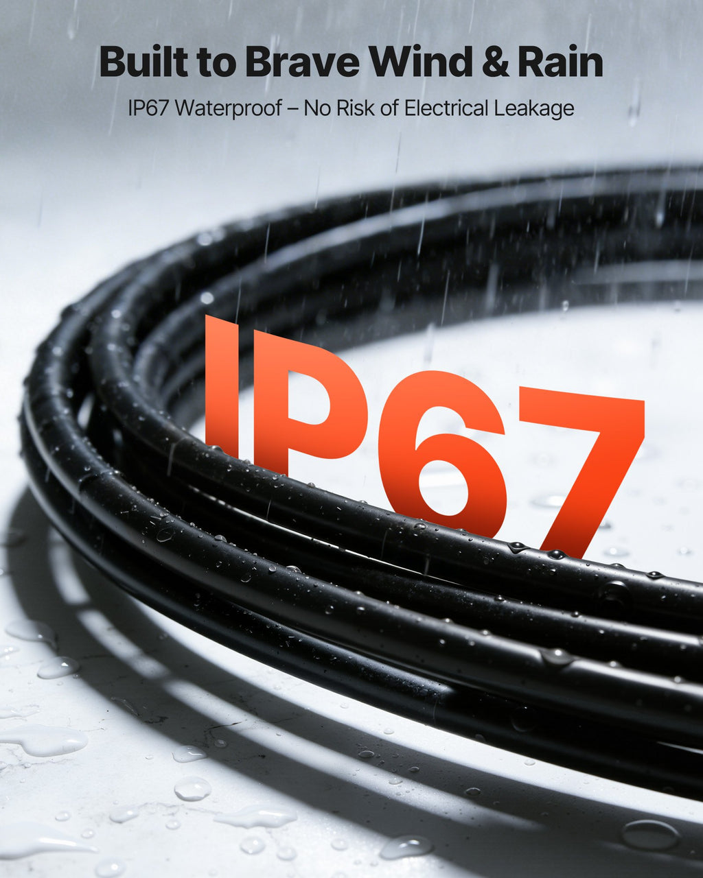 Saulės baterijų laidų rinkinys VEVOR 10AWG-Red/Black-L=15.2M, 15,24 m, 6 mm²