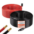 Saulės kolektorių ilginamasis kabelis VEVOR MC4-10AWG-Red/Black-L=19.9M, 10 AWG (6 mm²)