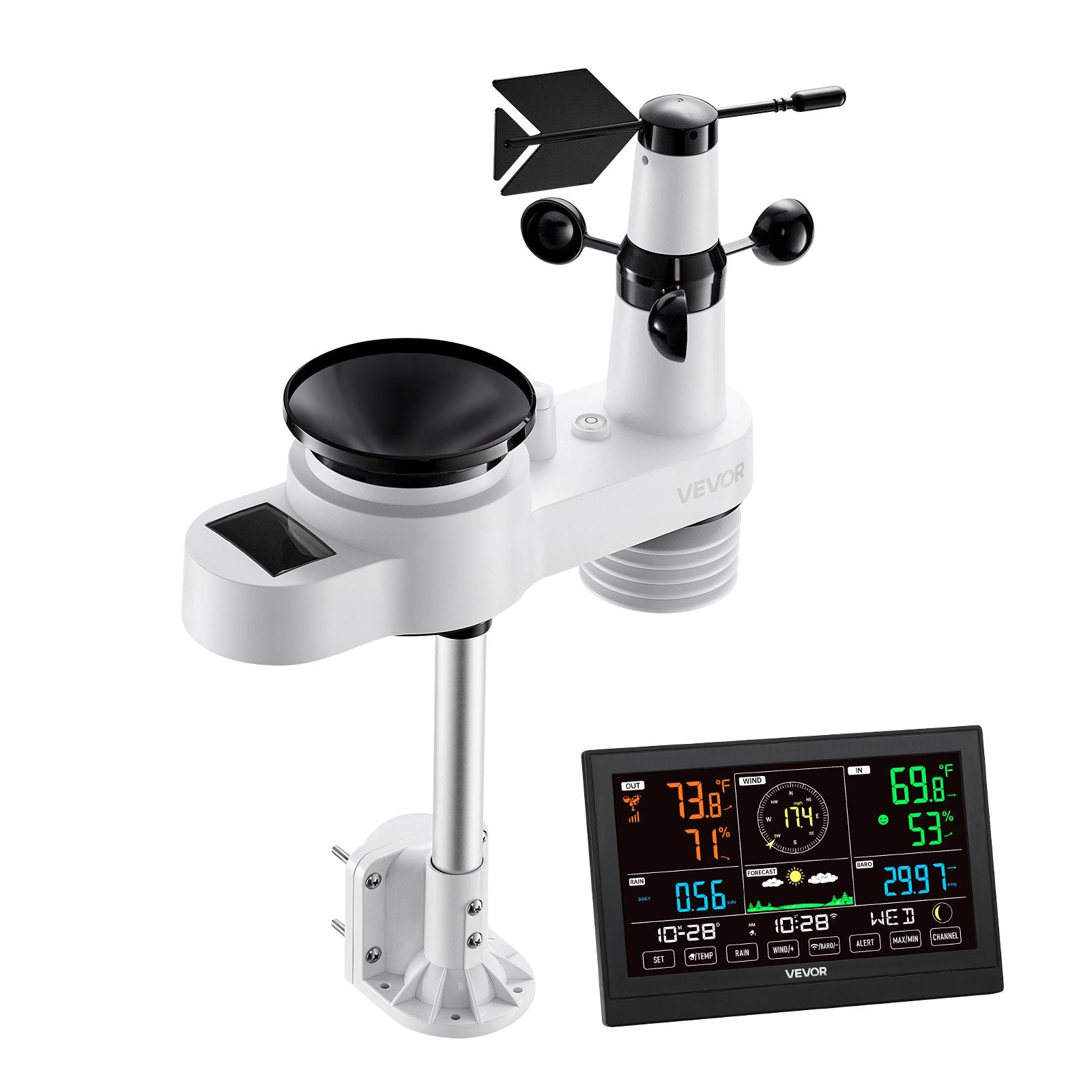 Meteorologinė stotelė VEVOR YT60308, 5-in-1 su Wi-Fi