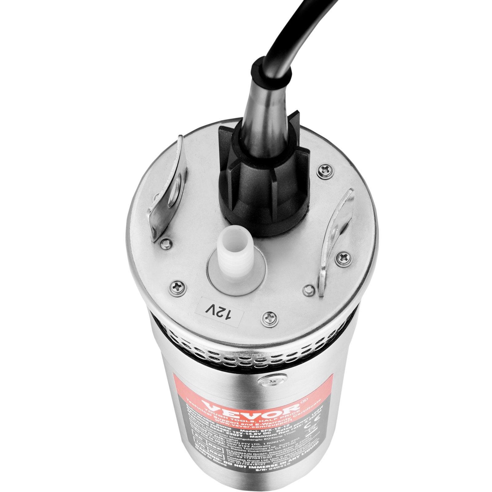 Saulės energija varomas vandens siurblys VEVOR SPX-12V, 120W