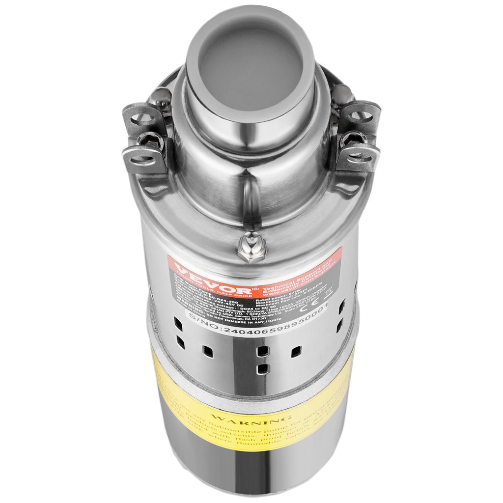 Saulinis vandens siurblys VEVOR 3BDS2.0-50-D24-250, 277W