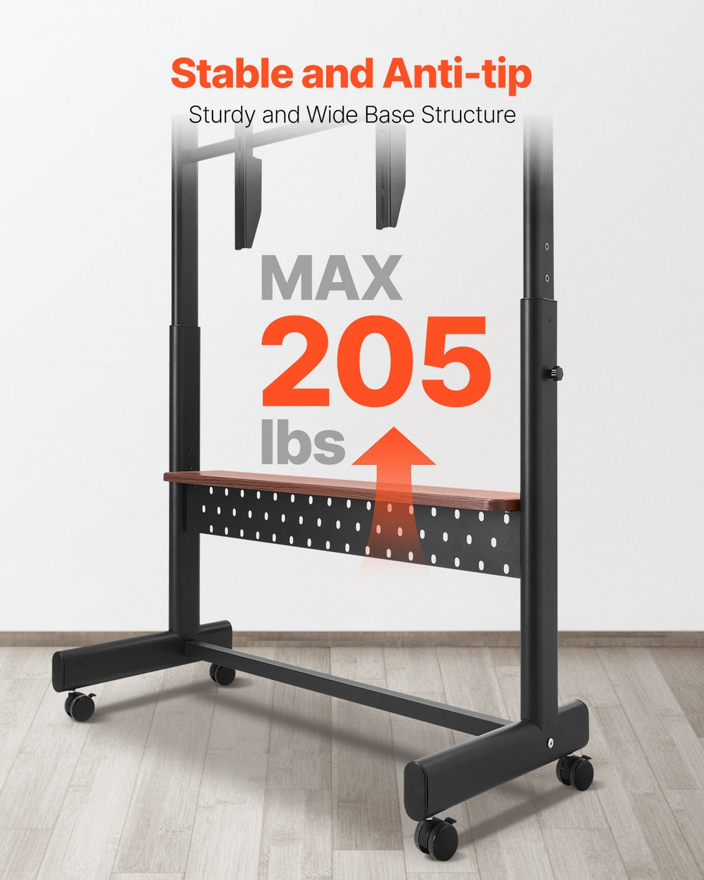 Mobilus TV stovas VEVOR YBTC-03, 55–100 colių ekranams
