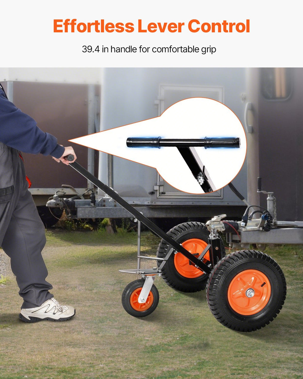 Priekabos perstūmimo vežimėlis VEVOR QYC1200-B, 544 kg keliamoji galia