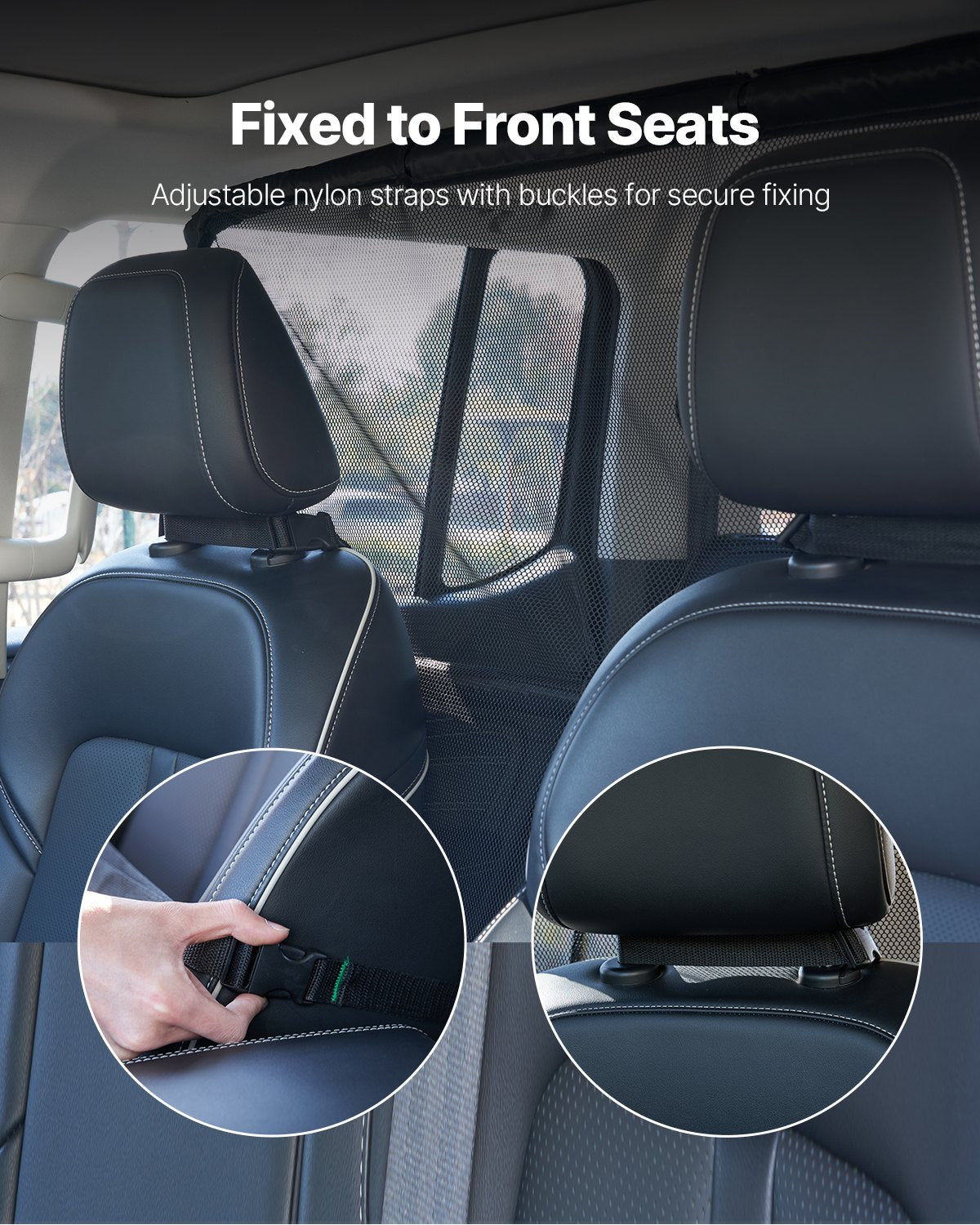 Šunų apsauginis barjeras automobiliui VEVOR SZJJGW01L, 142 cm pločio