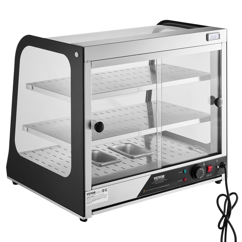 Maisto šildymo vitrina VEVOR SC-F802, 111 l