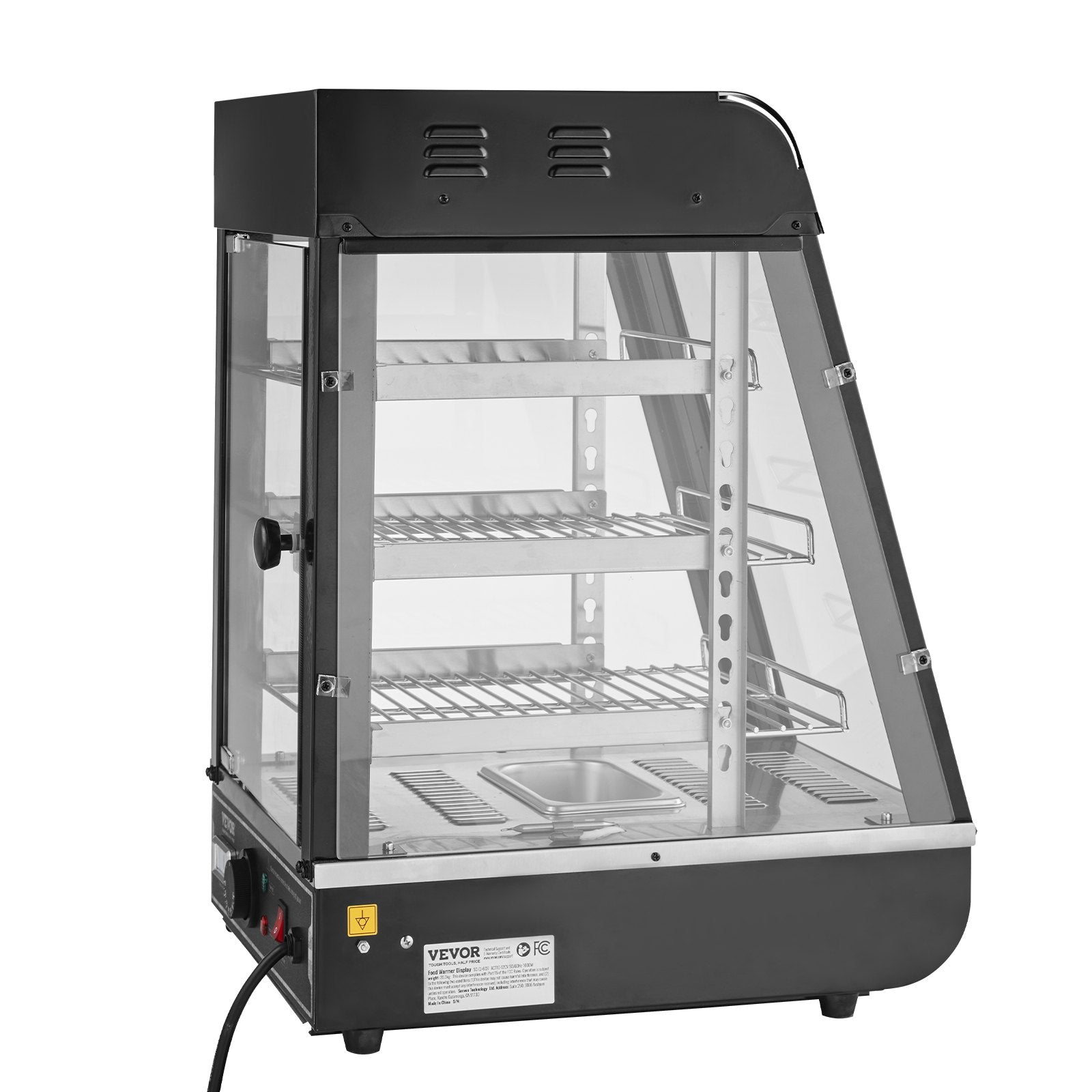 Maisto šildymo vitrina VEVOR SC-CJ-60S, 1000W