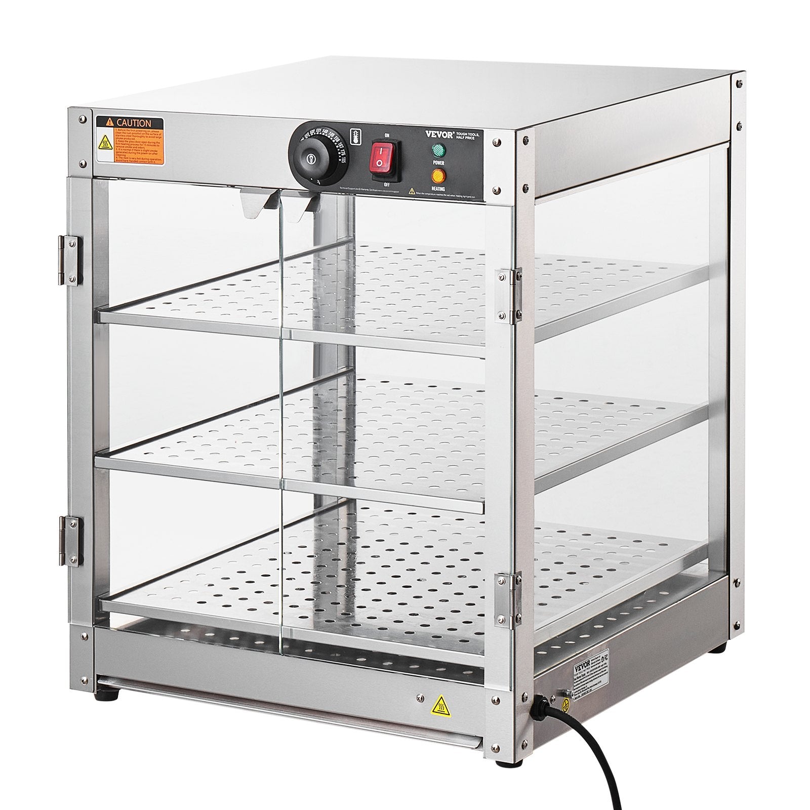 Maisto šildymo vitrina VEVOR NB-03, 90 l