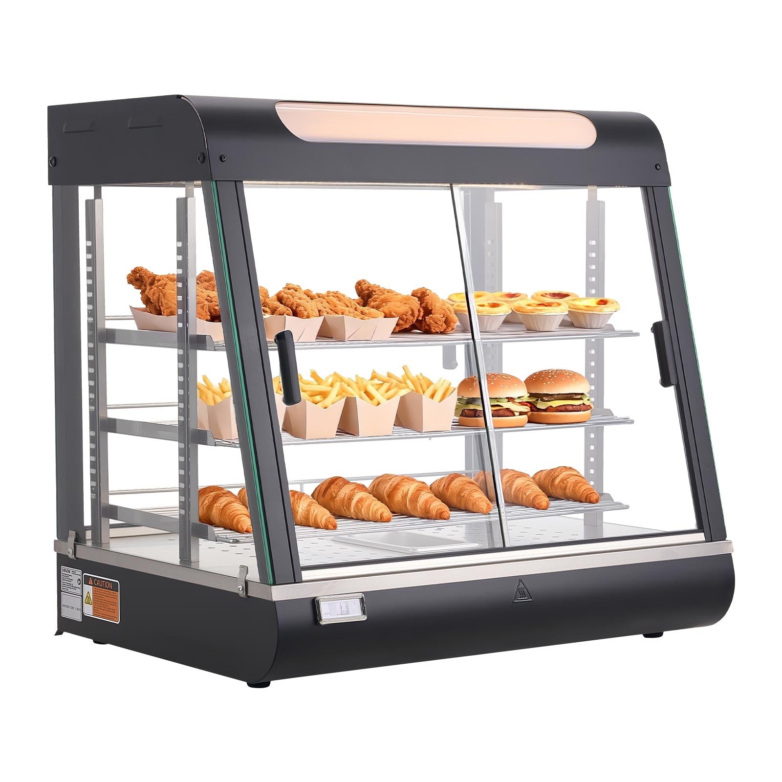 Maisto šildymo vitrina VEVOR NB-601, 1200W