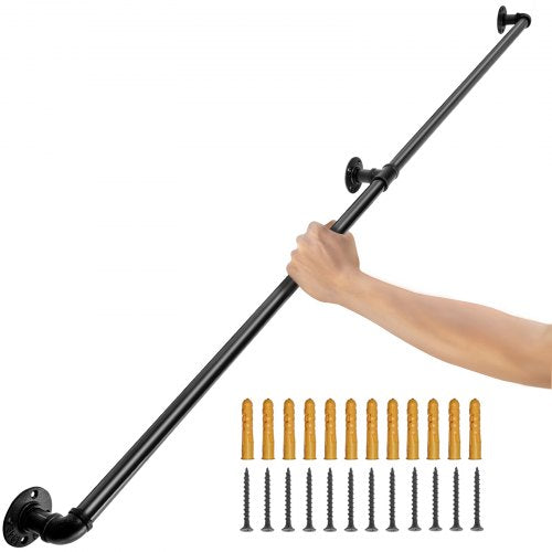 Laiptų turėklas VEVOR VV-GYGFS-HS4YC, 121,9 cm