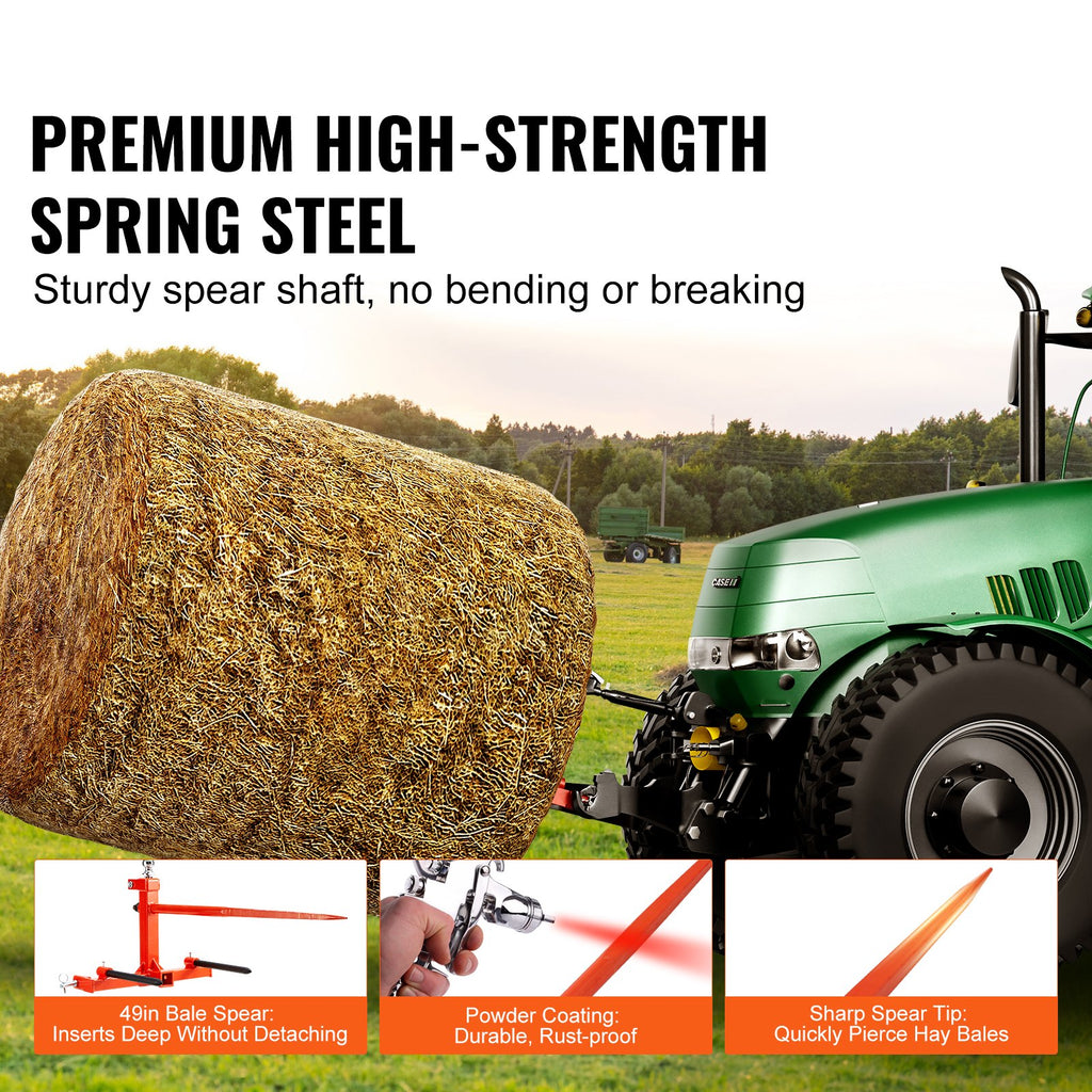 Šieno šakės VEVOR WBS-013, 725 kg keliamoji galia