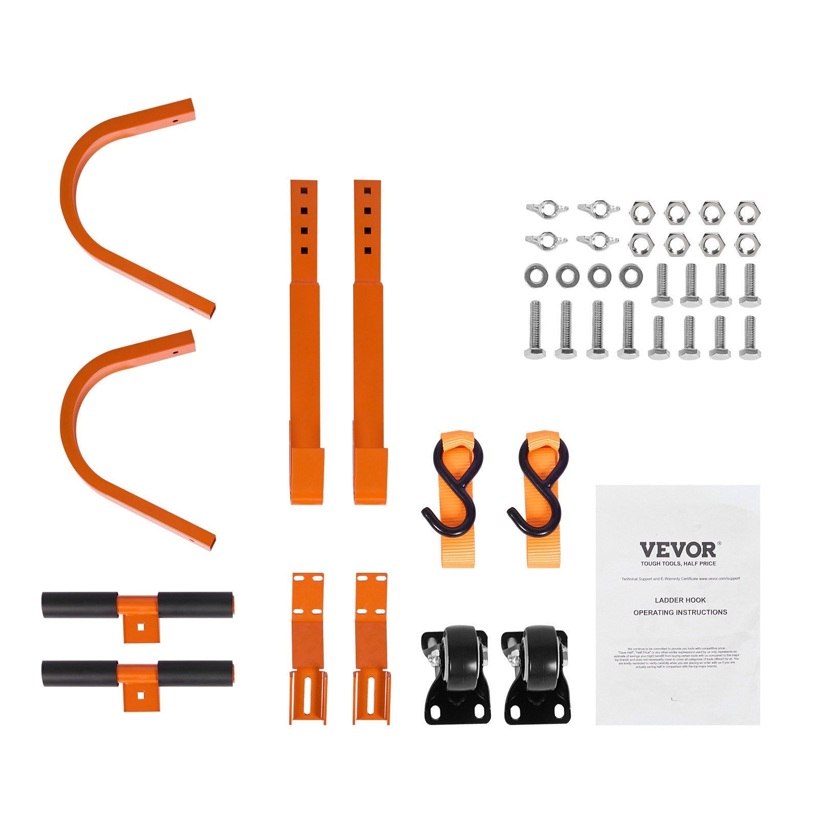 Kopėčių kabliai stogui VEVOR XSJ-24-P02, 2 vnt., 226,8 kg keliamoji galia