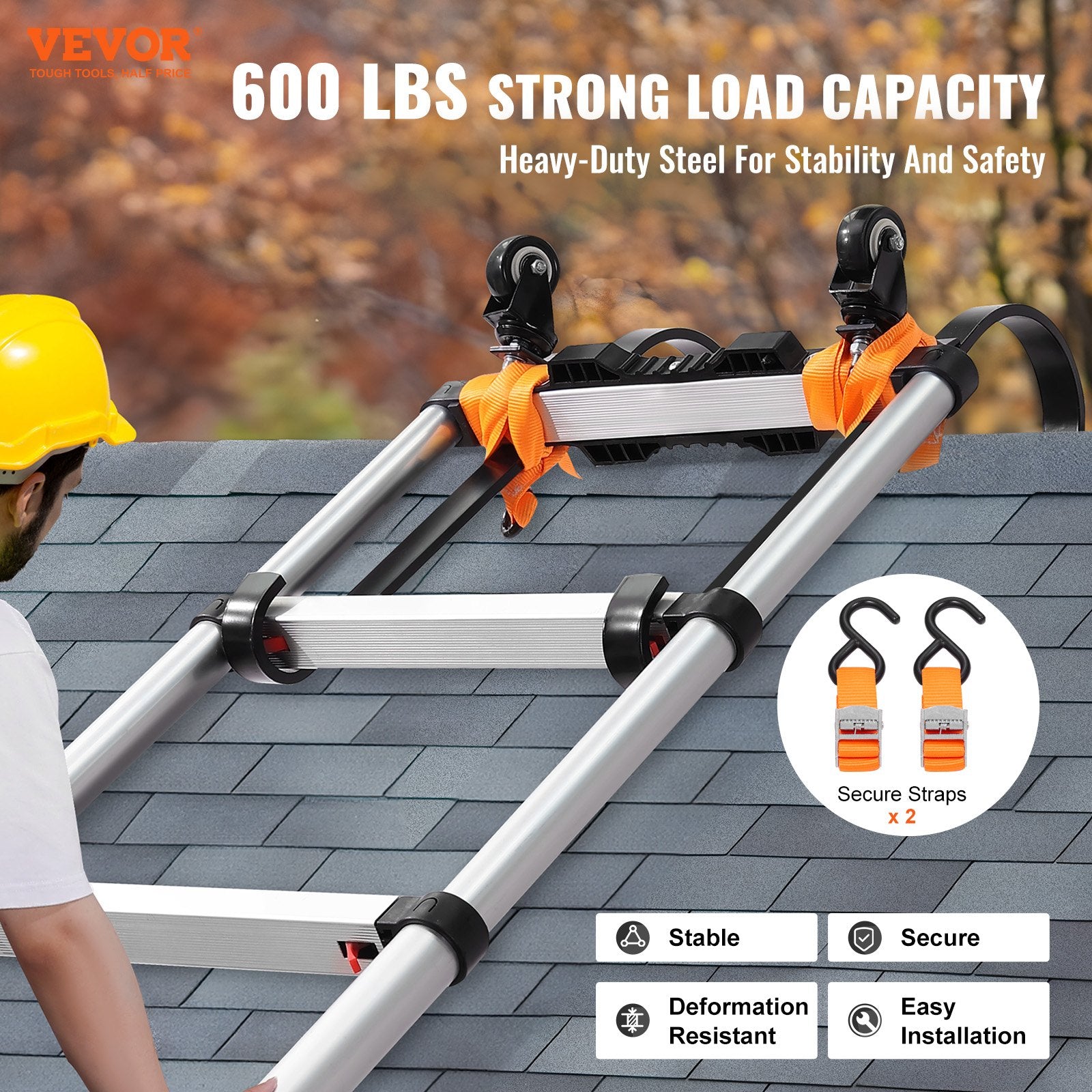 Kopėčių kabliai stogui VEVOR XSJ-24-P01, 272 kg keliamoji galia