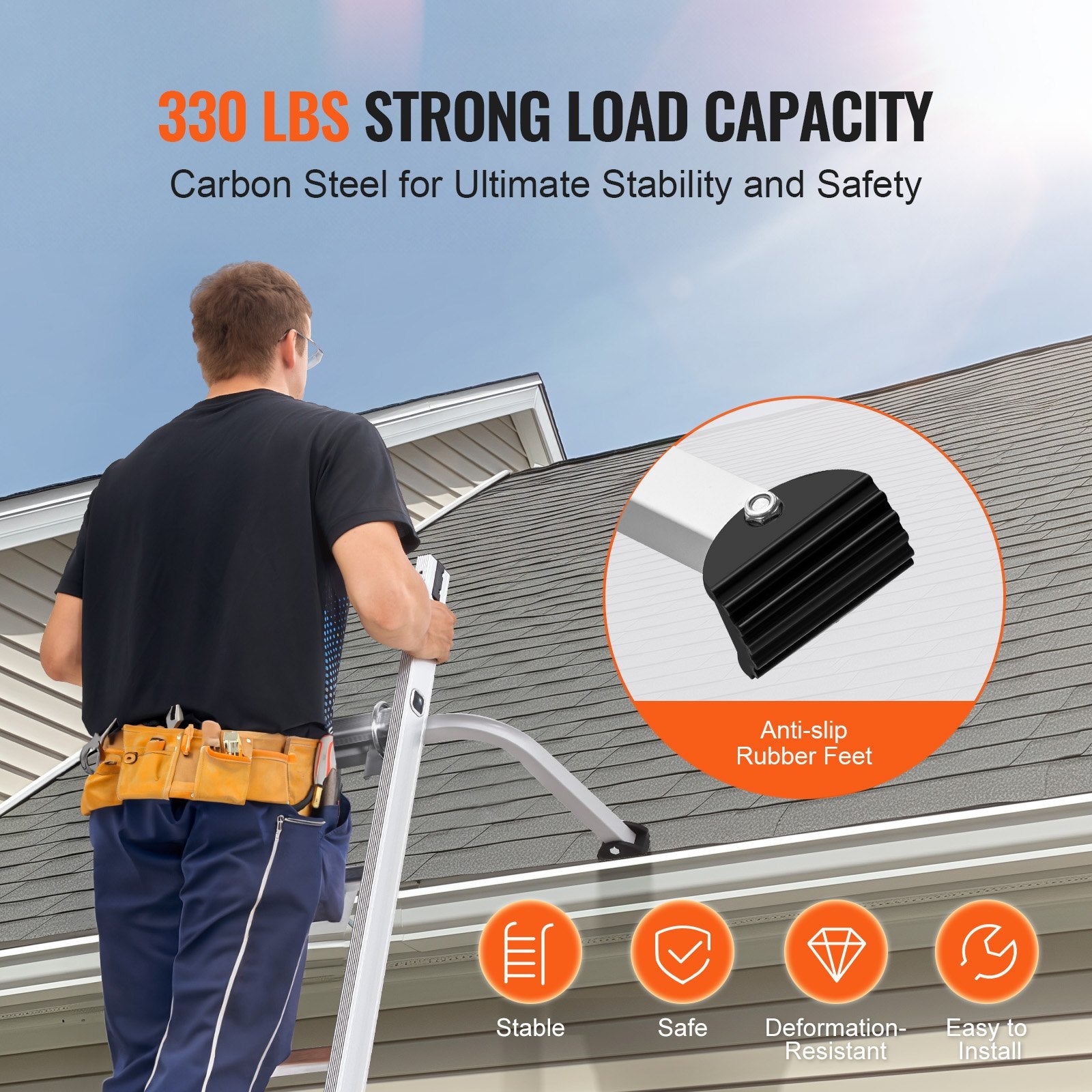 Kopėčių stabilizatorius VEVOR KH-WD01, 150 kg keliamoji galia
