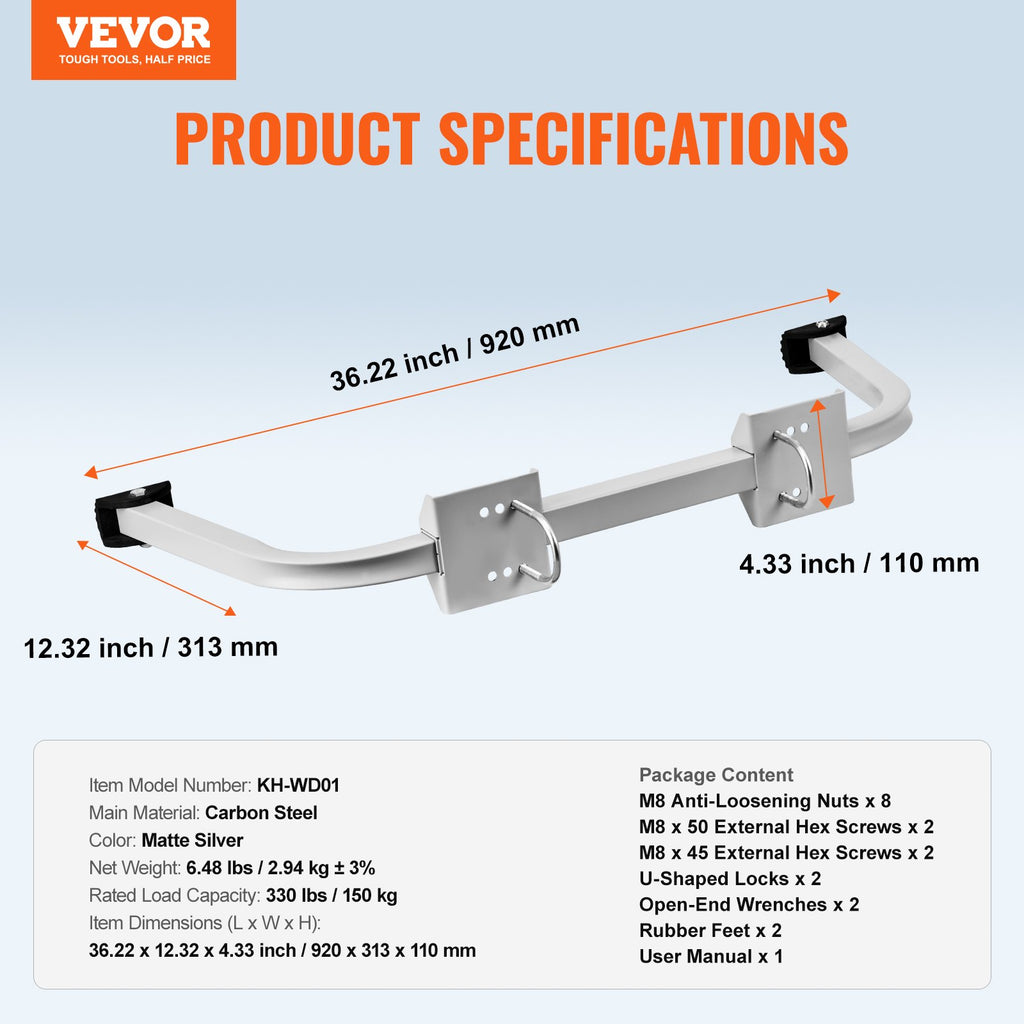 Kopėčių stabilizatorius VEVOR KH-WD01, 150 kg keliamoji galia