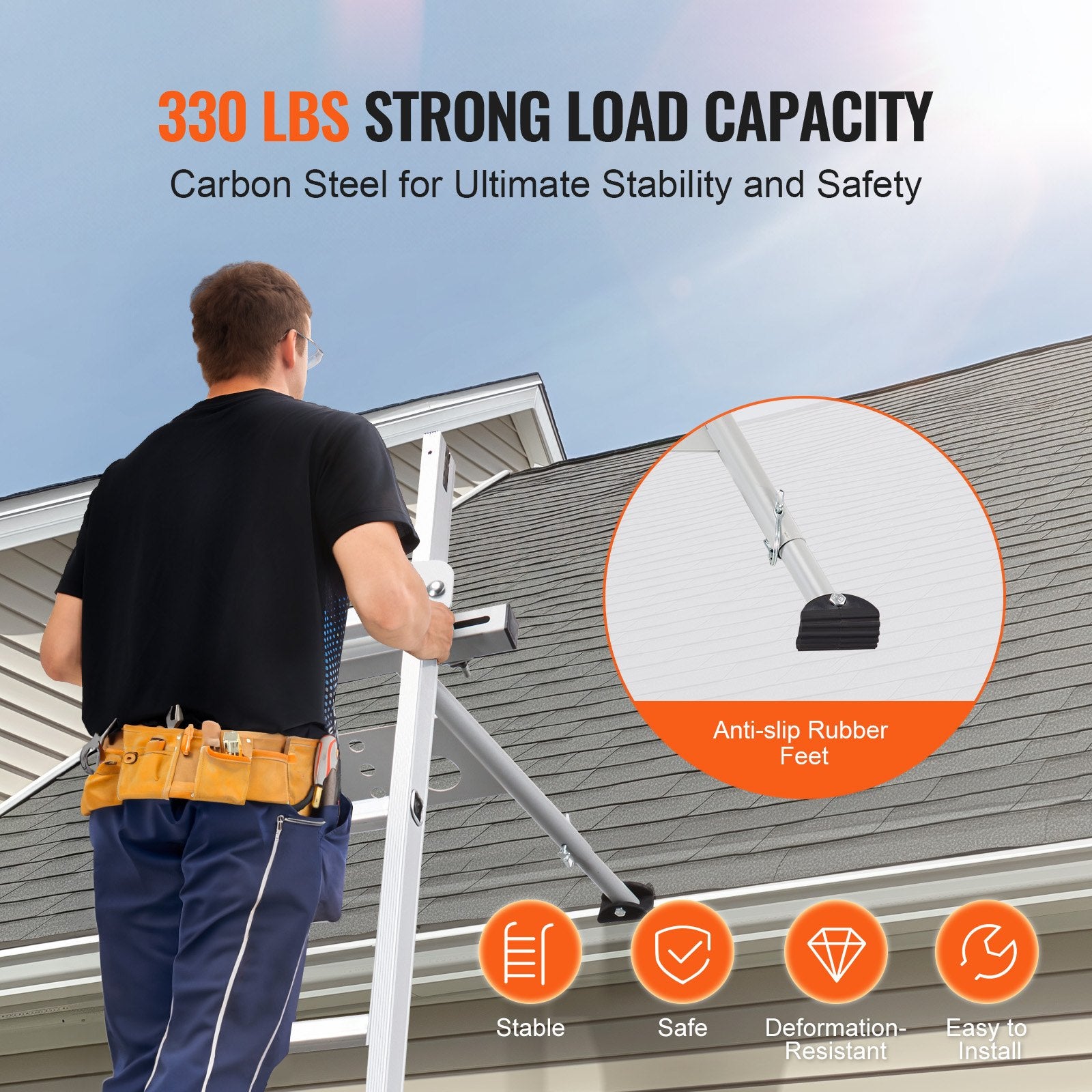 Kopėčių stabilizatorius VEVOR KH-WD04, 150 kg keliamoji galia