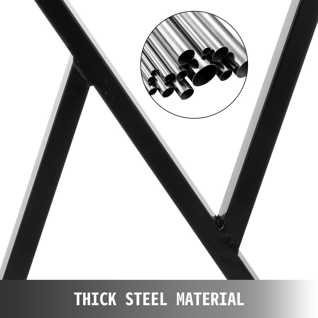 Metalinės stalo kojos VEVOR Zig Zag, 71 cm aukščio