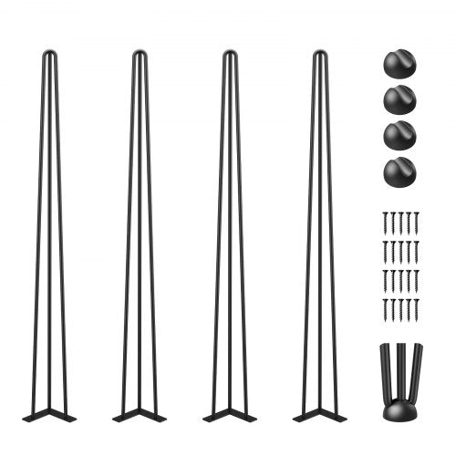 Baldų kojos VEVOR Hairpin, 86,4 cm, 4 vnt. komplektas