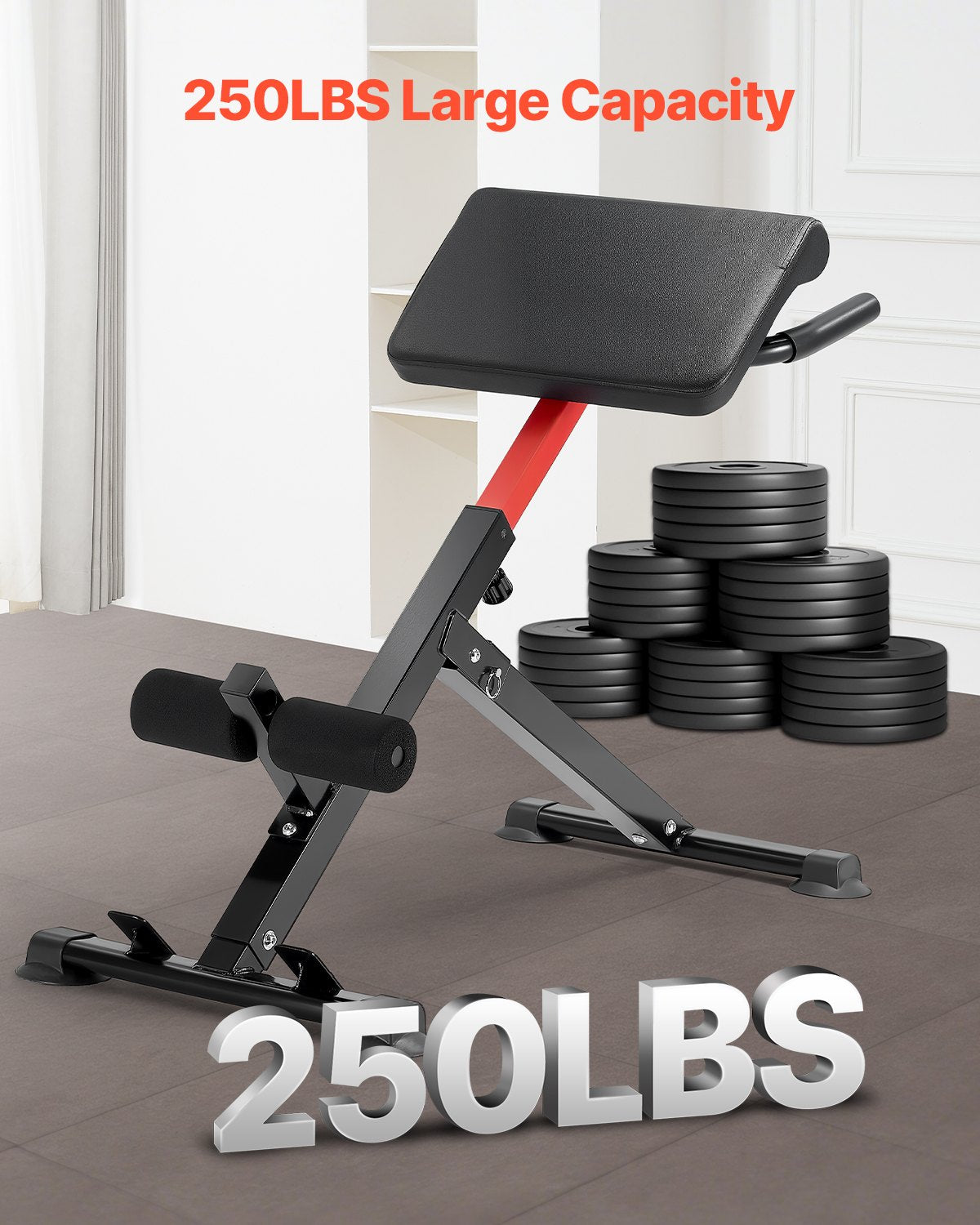 Nugaros tiesimo suolelis (Romėniška kėdė) VEVOR 5016, 113 kg apkrova