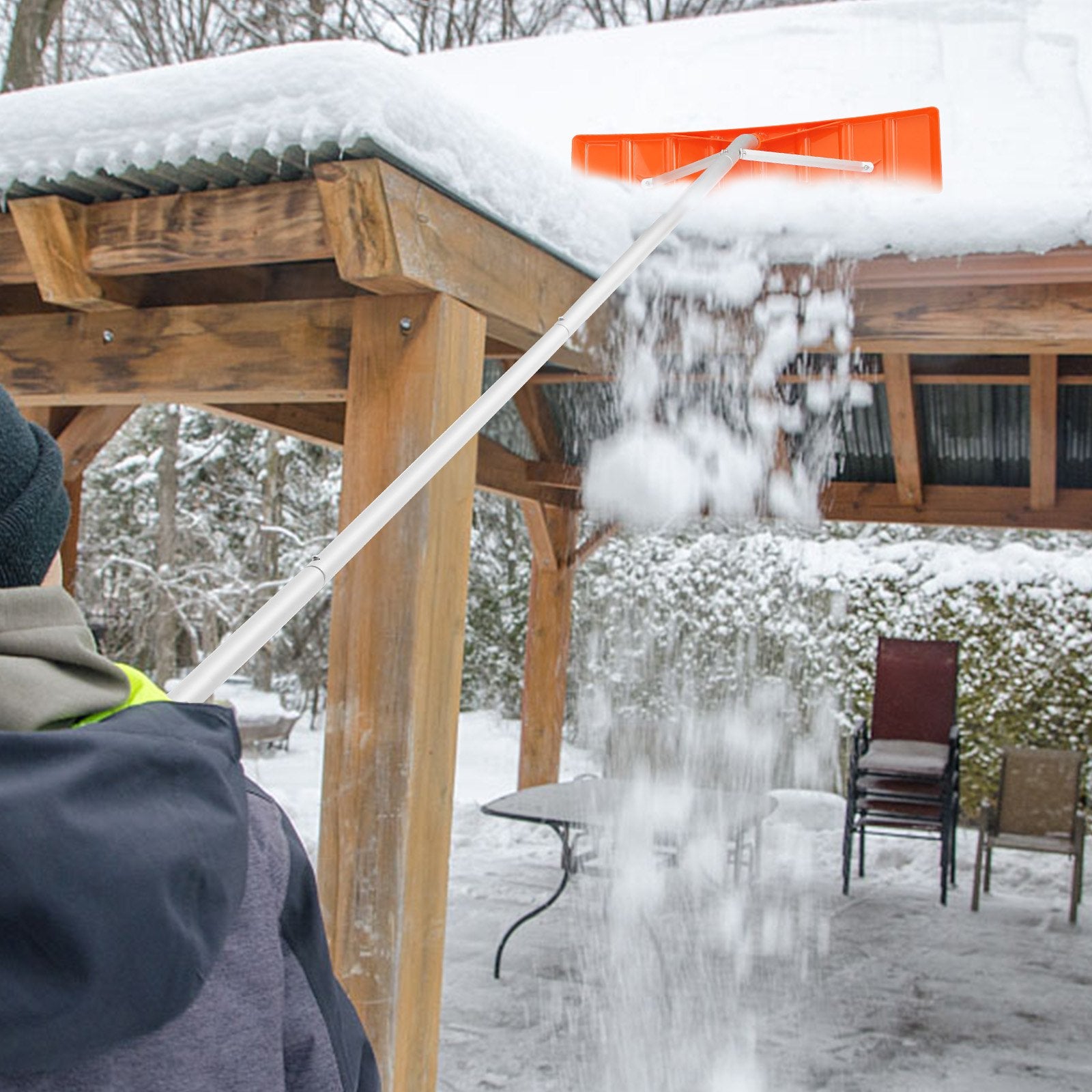 Stogo sniego stumtuvas VEVOR CY-SF02, 6,4 m pasiekiamumas