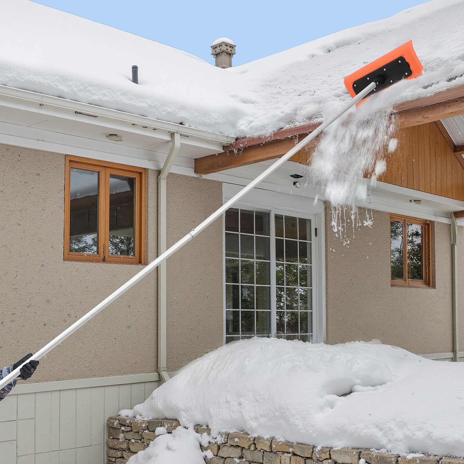 Stogo sniego stumtuvas VEVOR CY-SF24, 2,25–5,62 m reguliuojamas ilgis