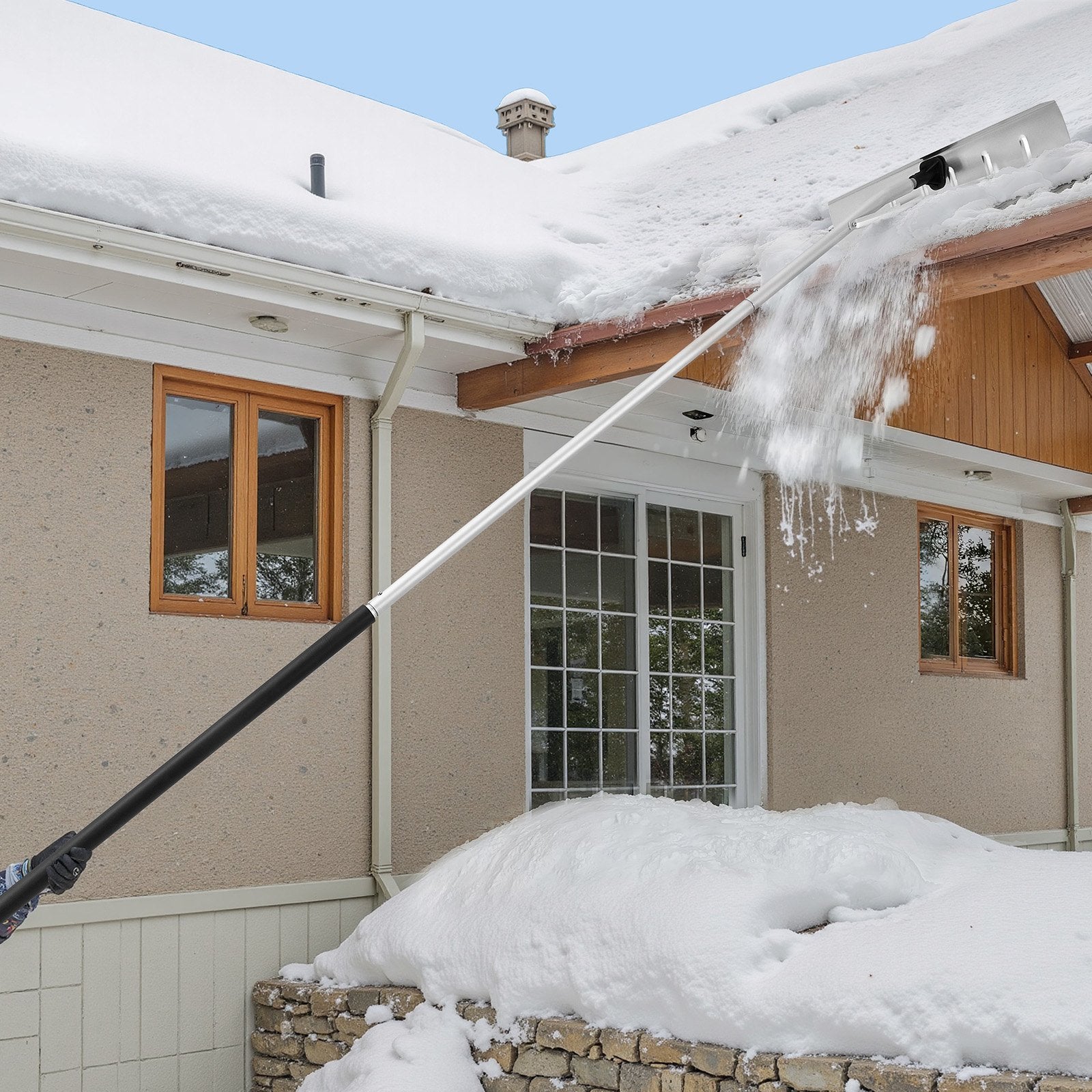 Sniego stumtuvas stogui VEVOR CY-SF05, 66 cm plotis